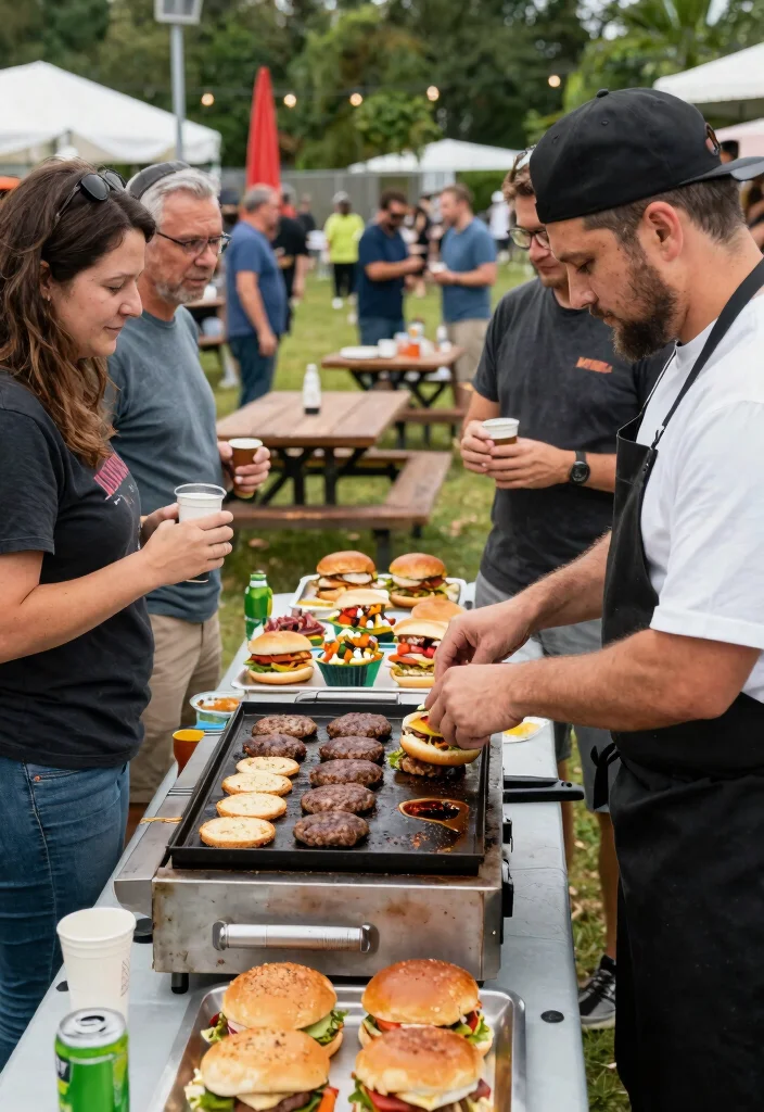 9 Best Commercial Griddle Surface Ideas for Large Crowds 7. Iconic Burgers Classic Griddle Favorites 0