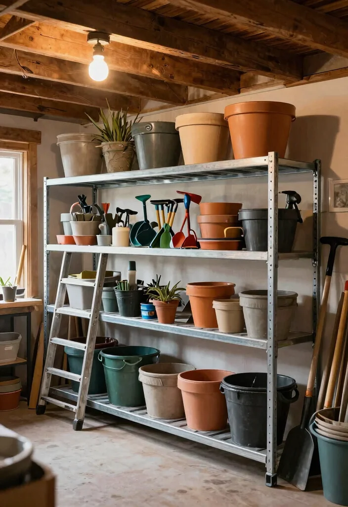 9 Brilliant Shed Ceiling Storage Ideas Hidden Space 2. Overhead Racks for Bulk Storage 0