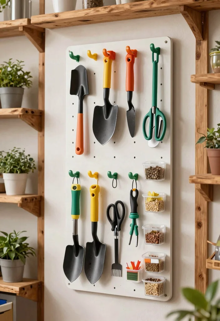 9 Brilliant Shed Ceiling Storage Ideas Hidden Space 4. Pegboard Walls for Vertical Storage 0