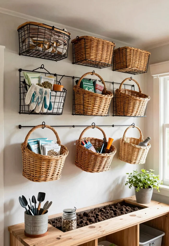 9 Brilliant Shed Ceiling Storage Ideas Hidden Space 9. DIY Ceiling Storage Baskets 0