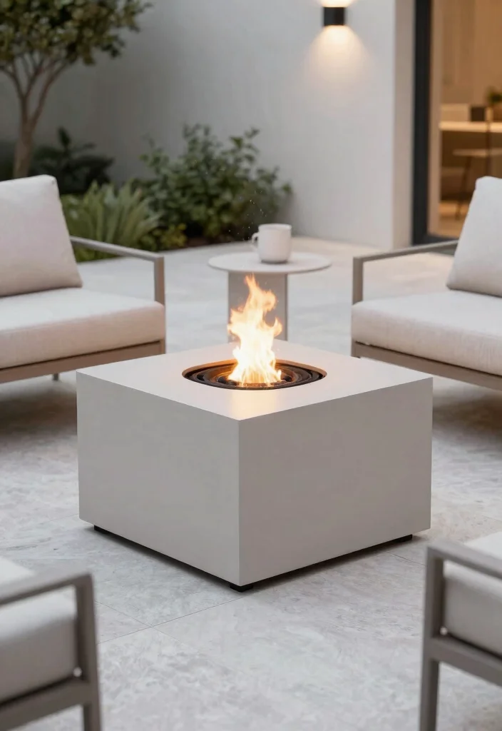 9 Chic Black Outdoor Fireplace Ideas for Modern Homes 36 9 Chic Black Outdoor Fireplace Ideas for Modern Homes 6. Modern Cube Fire Pit 0