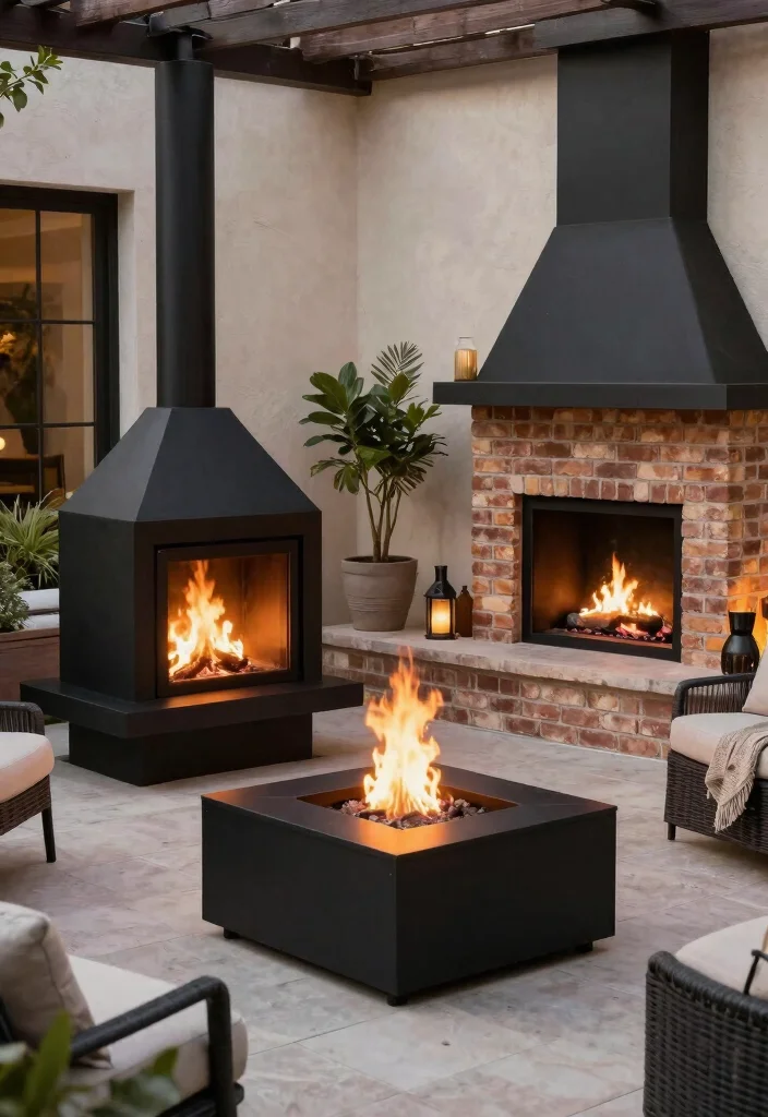 9 Chic Black Outdoor Fireplace Ideas for Modern Homes 60 9 Chic Black Outdoor Fireplace Ideas for Modern Homes Conclusion 0