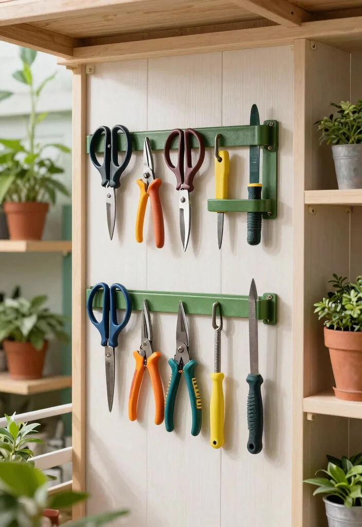 9 Clever Garden Shed Storage Ideas for Lawn Mowers 3. Magnetic Tool Holders 0