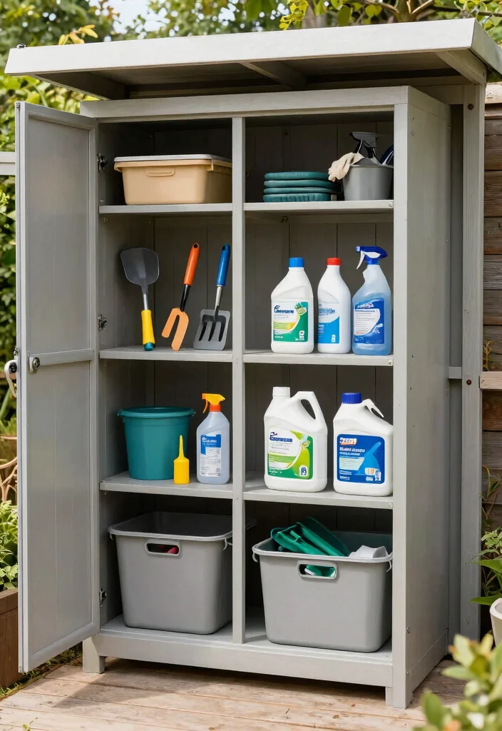 9 Clever Garden Shed Storage Ideas for Lawn Mowers 7. Outdoor Storage Cabinets 0