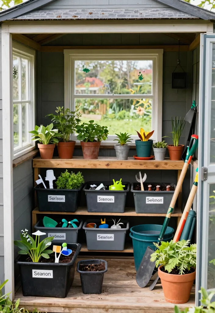 9 Clever Garden Shed Storage Ideas for Lawn Mowers 9. Seasonal Swap Out System 0