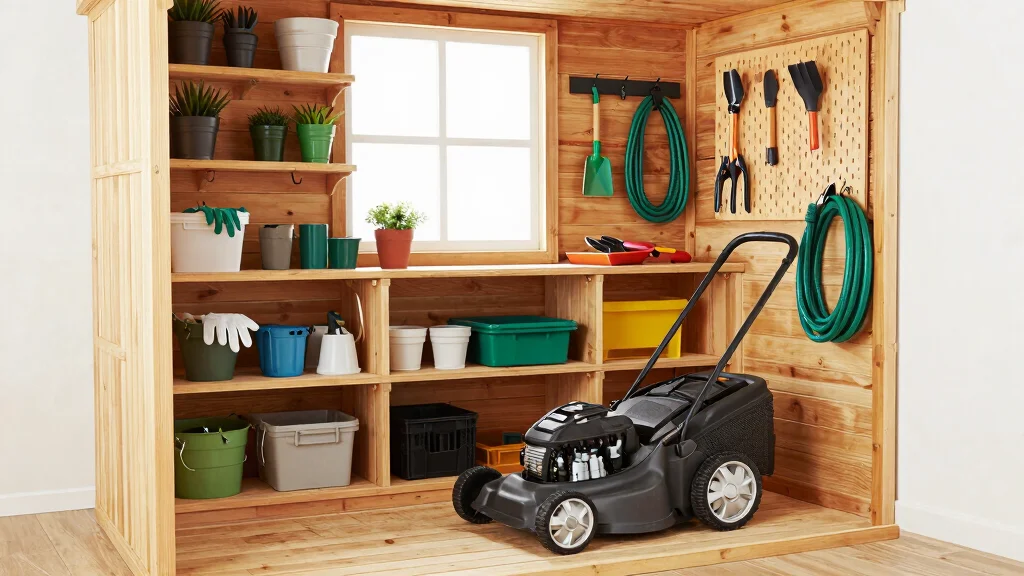 9 Clever Garden Shed Storage Ideas for Lawn Mowers