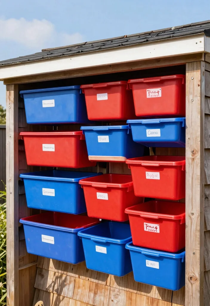 9 Clever Shed Roof Storage Ideas to Maximize Space 2 9 Clever Shed Roof Storage Ideas to Maximize Space 2. Storage Bins for Tools 0