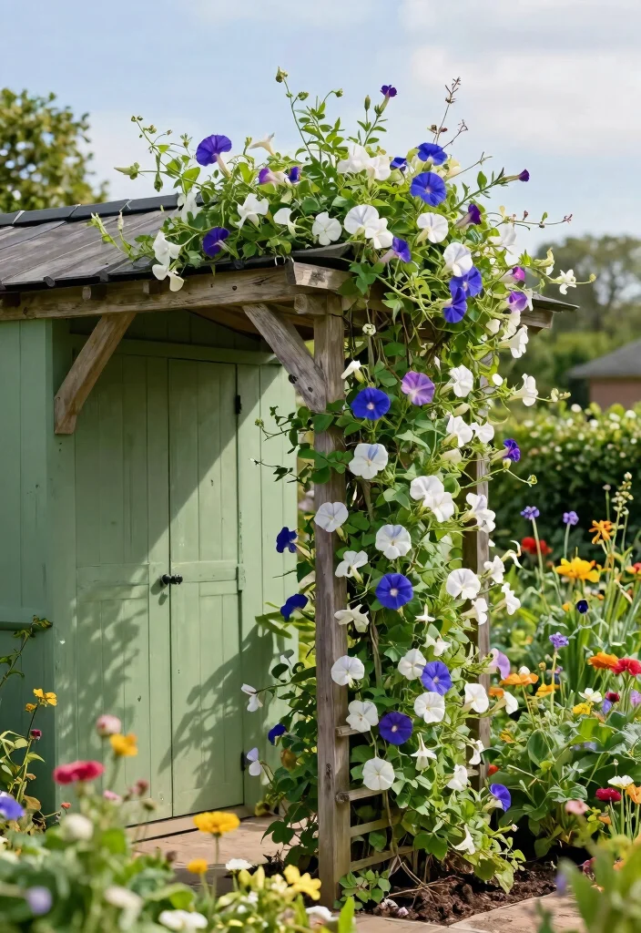 9 Clever Shed Roof Storage Ideas to Maximize Space 4 9 Clever Shed Roof Storage Ideas to Maximize Space 4. Trellis for Climbing Plants 0