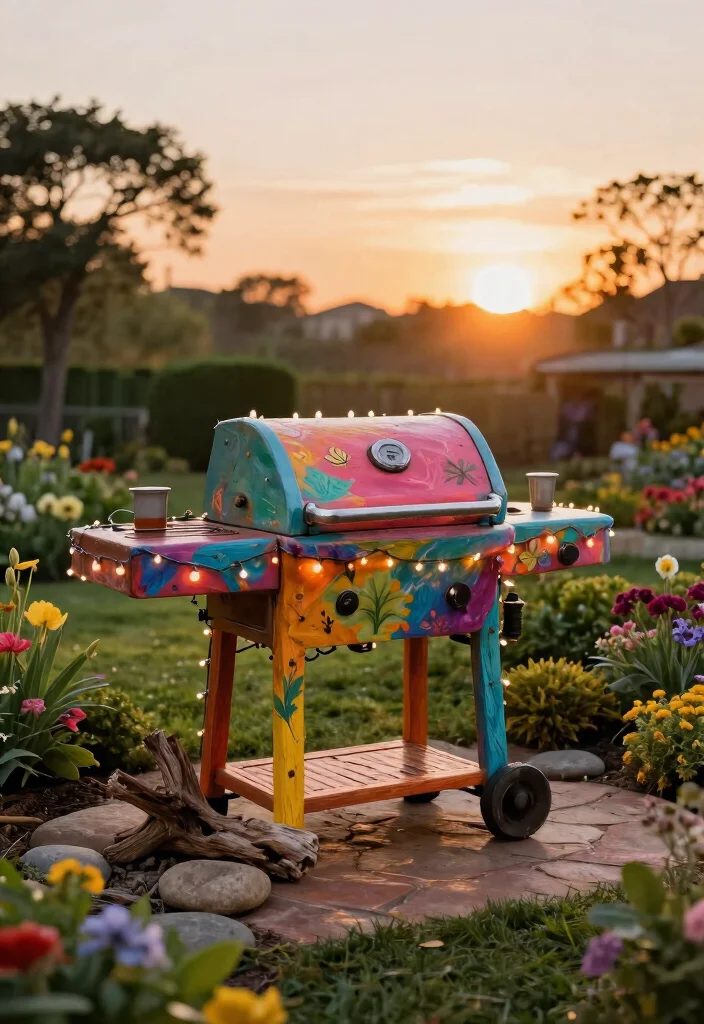 9 Clever Ways to Repurpose Gas Grill Concepts DIY Guide 7. The Grilled Art Installation 0