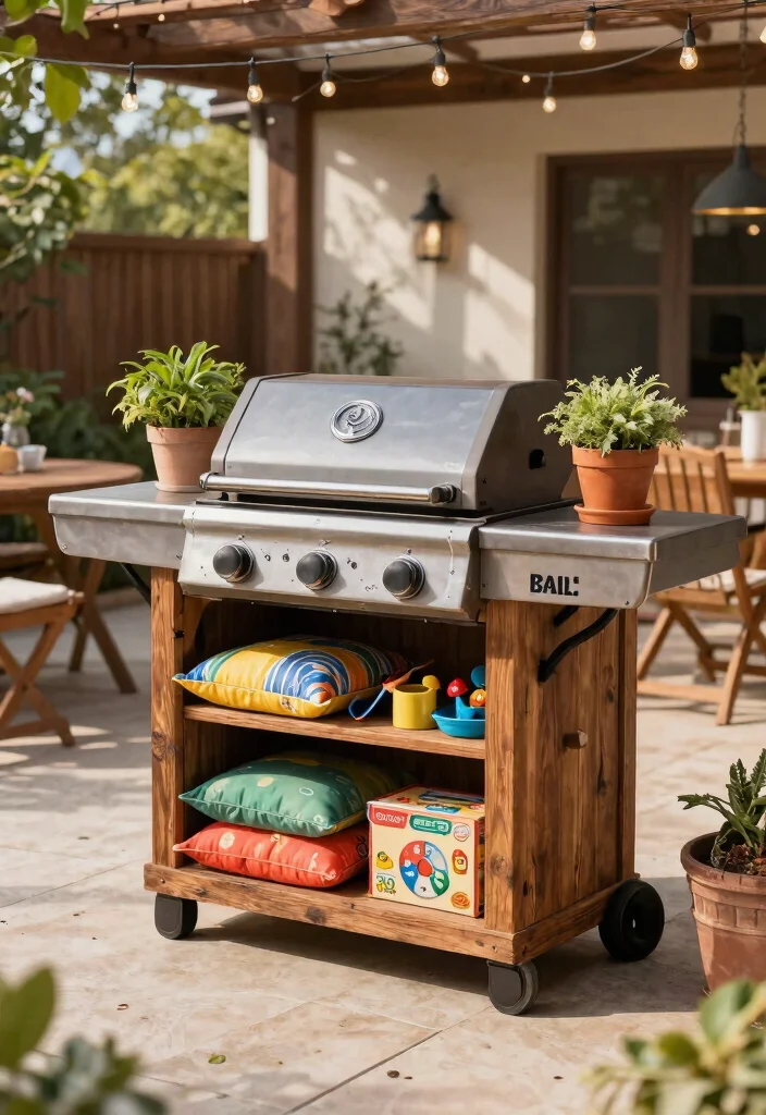 9 Clever Ways to Repurpose Gas Grill Concepts DIY Guide 8. The Rustic Outdoor Storage 0