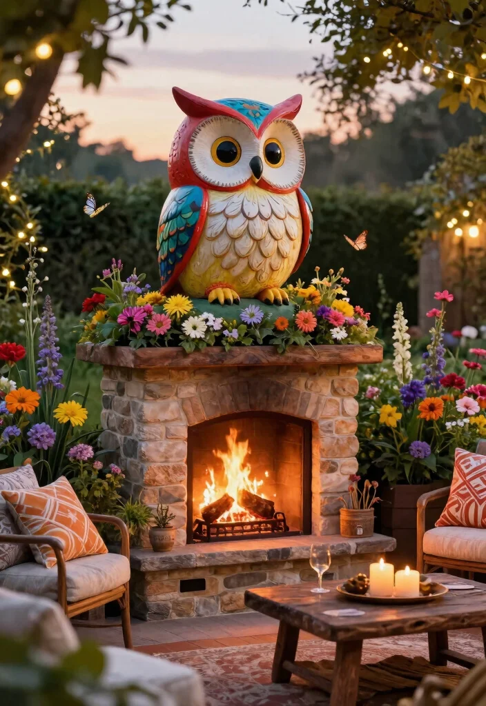 9 Custom Outdoor Fireplace Chimney Cap Ideas 3. Whimsical Animal Cap 0