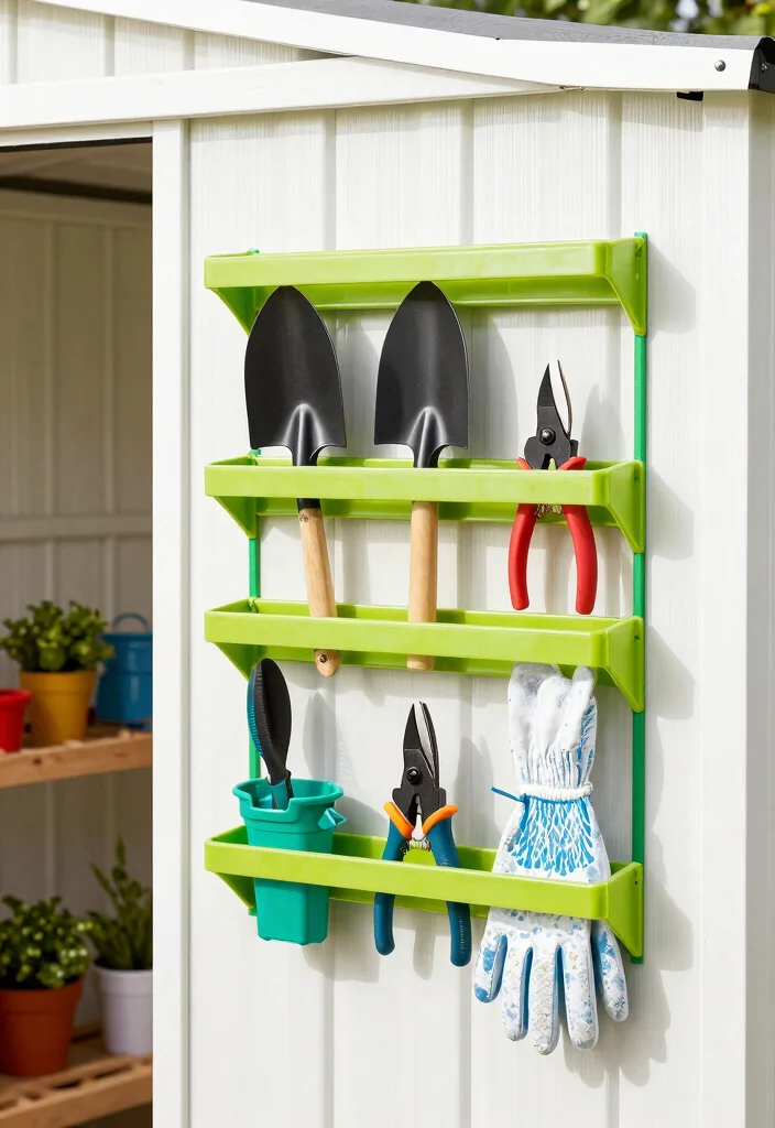 9 Durable Plastic Shed Storage Ideas for Easy Upkeep 2. Wall Mounted Tool Storage 0