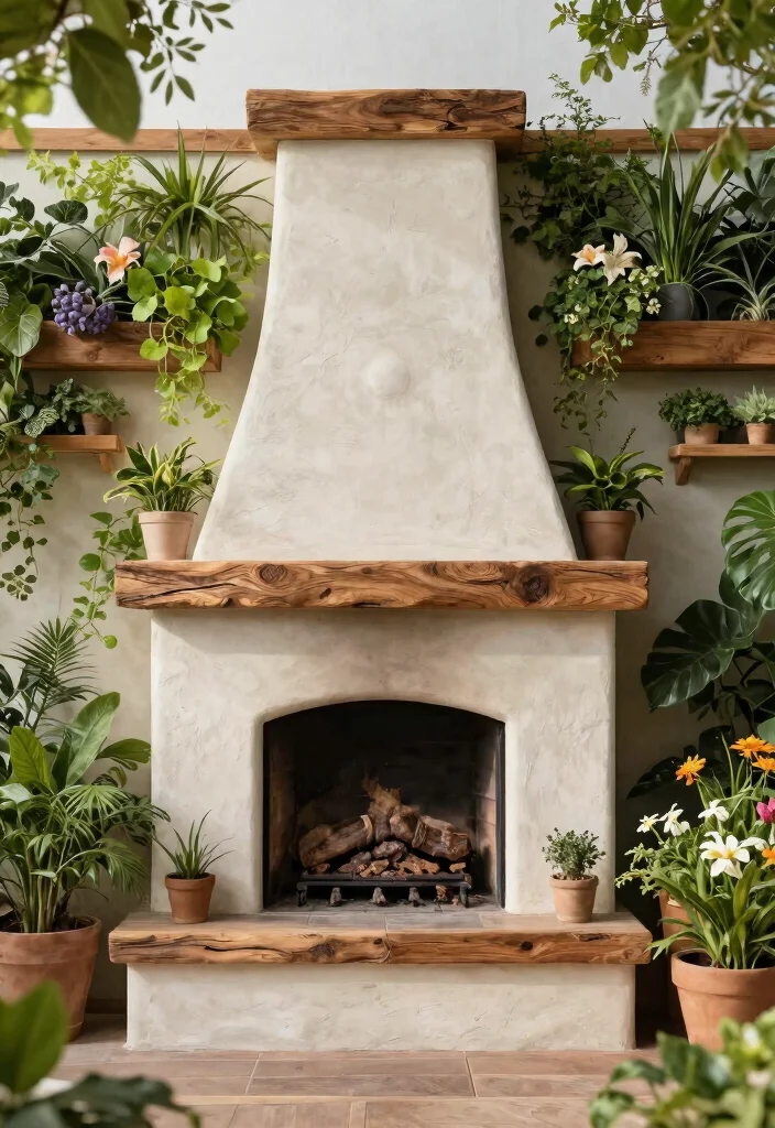 9 Elegant Outdoor Stucco Fireplace Ideas for Mediterranean Inspired Spaces 8. Eco Friendly Design with Sustainable Materials 0