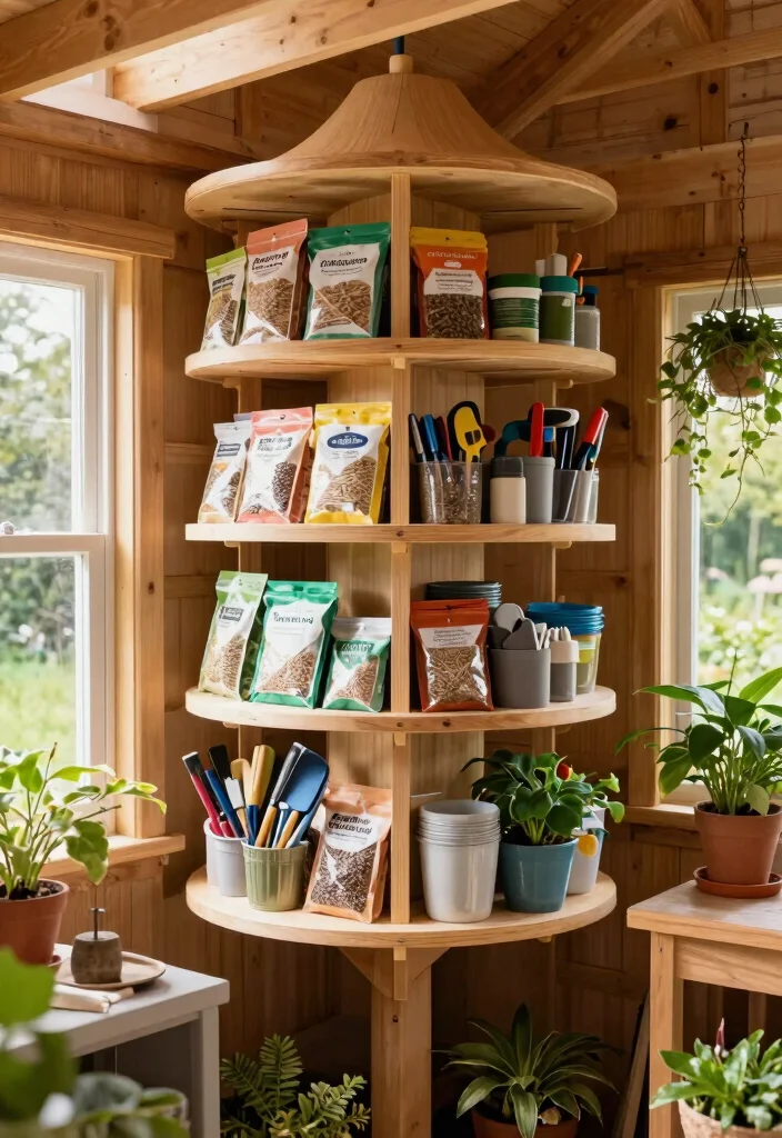 9 Genius Shed Rafter Storage Ideas for Extra Room 7. Rotating Rafter Storage 0