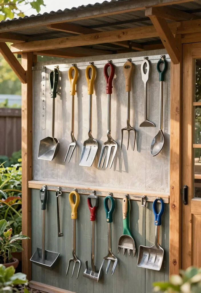9 Genius Shed Rafter Storage Ideas for Extra Room 8. Magnetic Strips for Metal Tools 0