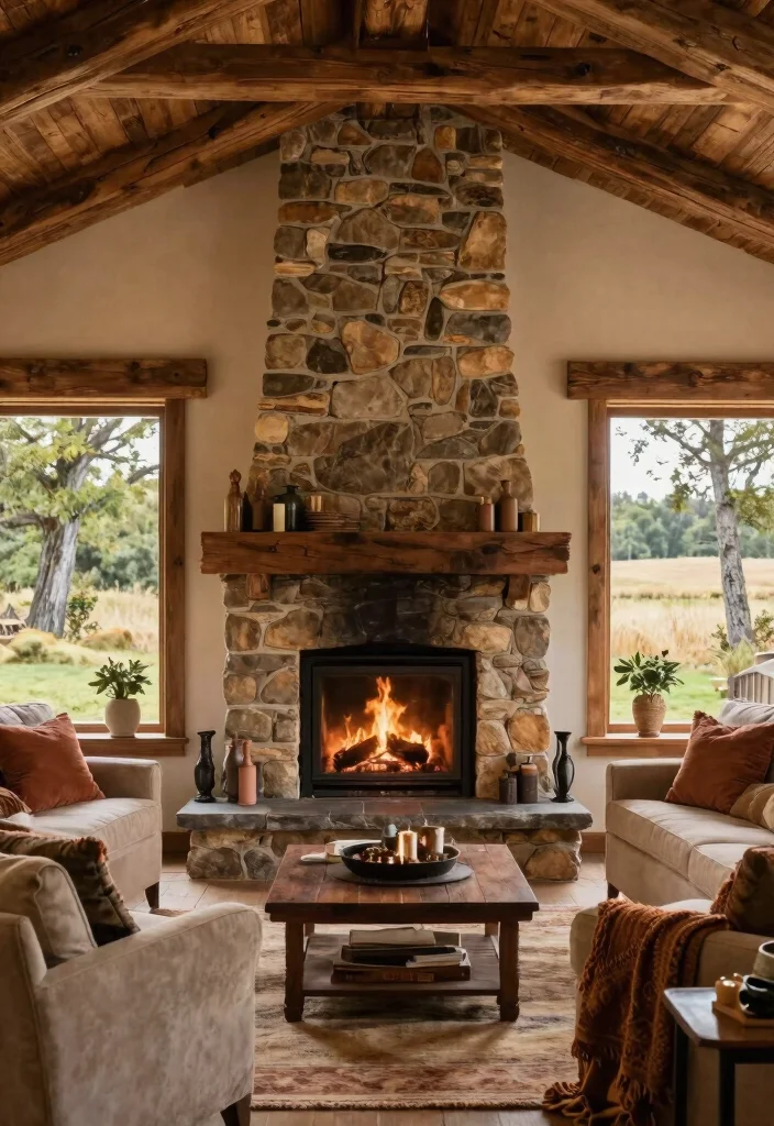 9 Genius Two Sided Fireplace Ideas Indoor Outdoor 3. Rustic Retreat 0