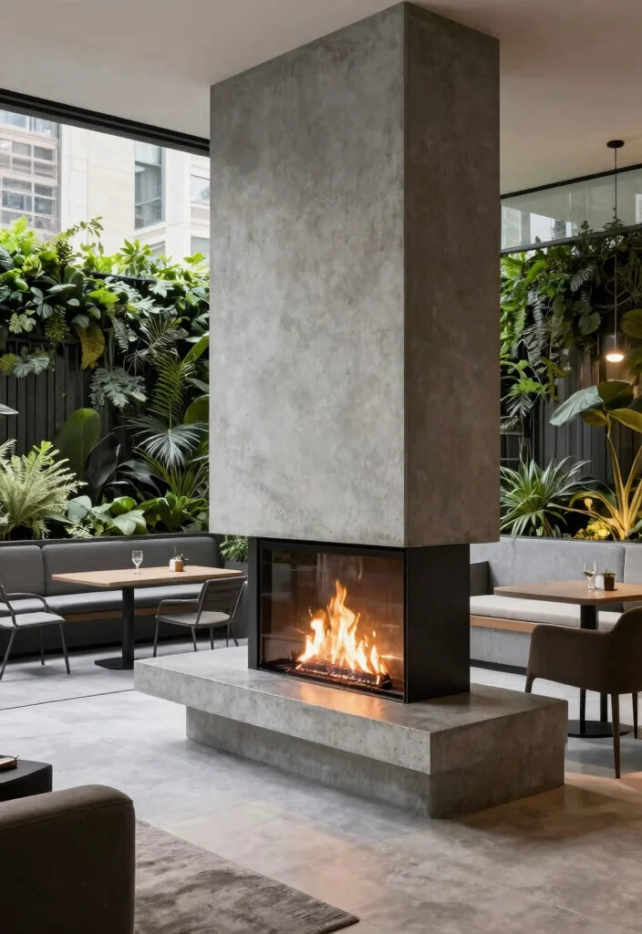 9 Genius Two Sided Fireplace Ideas Indoor Outdoor 6. Urban Chic 0