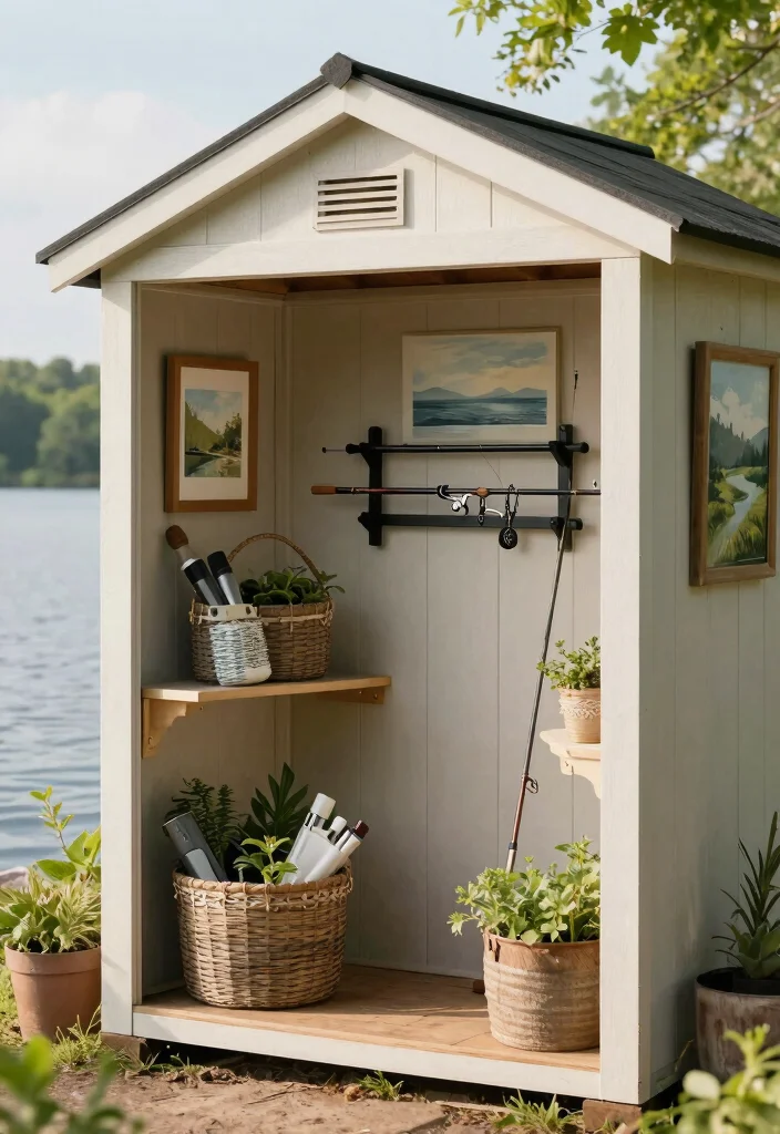 9 Relaxing Lake Shed Storage Ideas for Water Toys 9. Decor with Purpose 0