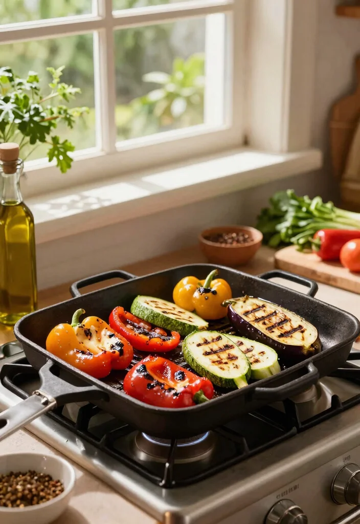 9 Smart Stove Top Gas Grill Ideas for Indoor Cooking 1 9 Smart Stove Top Gas Grill Ideas for Indoor Cooking 1. Grilled Vegetable Medley 0