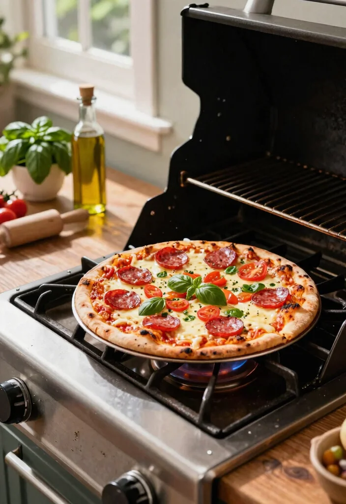 9 Smart Stove Top Gas Grill Ideas for Indoor Cooking 24 9 Smart Stove Top Gas Grill Ideas for Indoor Cooking 4. Smoky Grilled Pizza 0