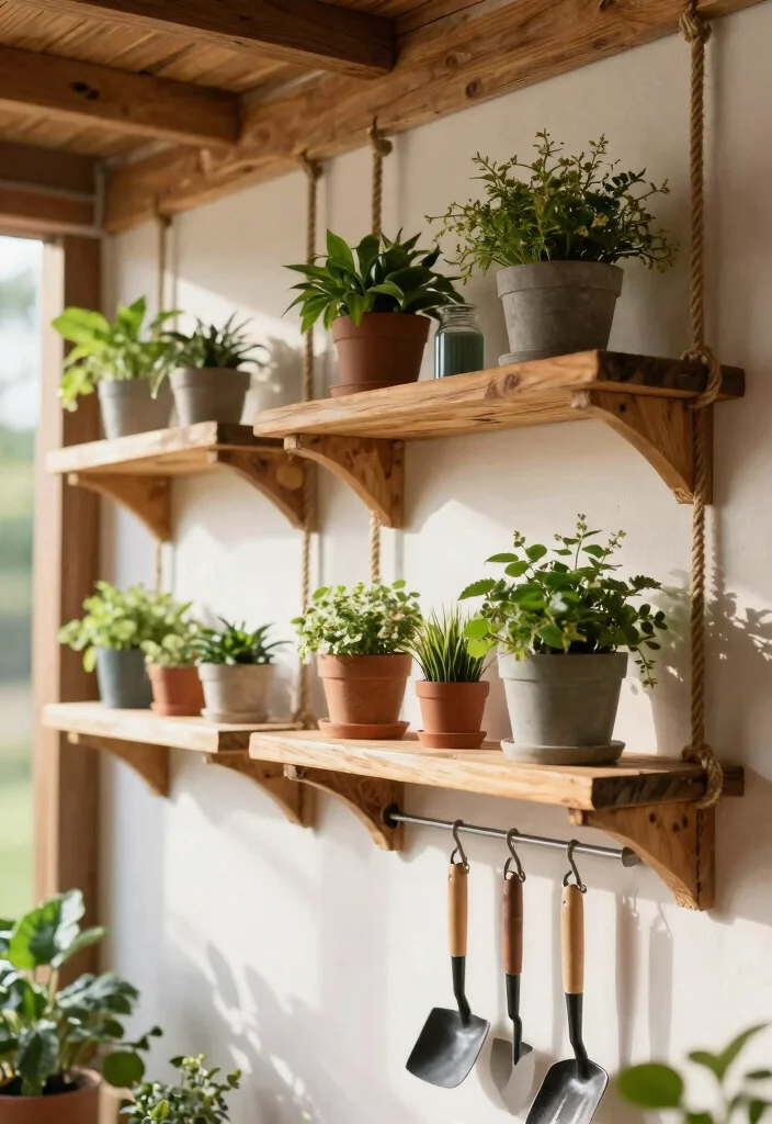 9 Space Saving Shed Loft Storage Ideas (Genius Hacks) 12 9 Space Saving Shed Loft Storage Ideas Genius Hacks 2. Hanging Garden Shelves 0